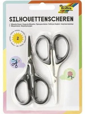 Obrázok produktu pre Nožnice na siluety, 10,5 cm, FOLIA, 2 ks