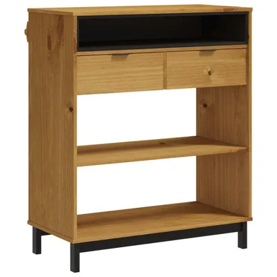 Zdjęcie produktu dla vidaXL Stolik barowy FLAM 92x45x110 cm lite drewno sosnowe