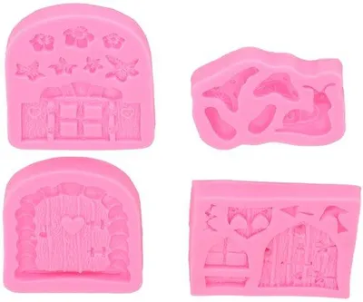 Obrázek produktu pro Silikonové formičky na cupcakes – vintage design – 4 kusy – ideální pro domácí pečení