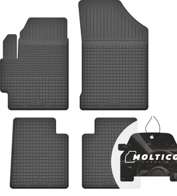 Produktbild von Gummimatten mit Rand Auto Fußmatten Gummi Automatten Passgenau 4-teilig Set - passend für Kia Rio II 2005-2011