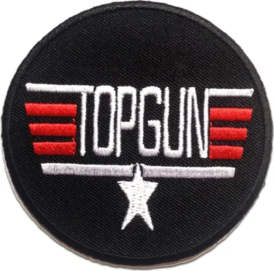 Obrázek produktu pro Top Gun Logo - nášivka, nažehlovací, nažehlovací nášivka, nášivka, nažehlovací, Velikost: 7,3 x 7,3 cm