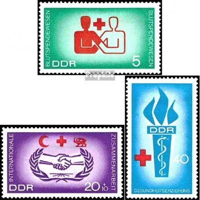 Produktbild von Briefmarken DDR 1966 Mi 1207-1209 (kompl.Ausgabe) gestempelt Blutspendewesen