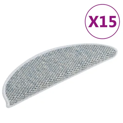 Immagine prodotto di Tappeti Autoadesivi per Scale Aspetto Sisal 15pz 56x17x3 cm Blu