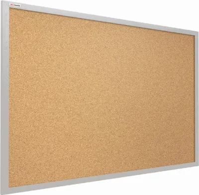 Immagine prodotto di Bacheca in sughero (cornice in legno grigio) 60x40 cm