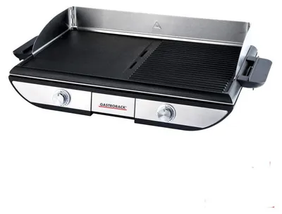 Obrázek produktu pro Gastroback Design Advanced Pro BBQ, Černá, Nerezová ocel, Nerezová ocel, Obdélníkový, Otočné, 240 °C, Rošt + plech