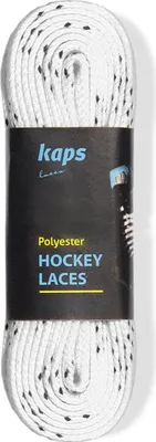 Produktbild von Strapazierfähige Polyester-Flachschnürsenkel für Eishockey-Schlittschuhe 305 cm - Weiß