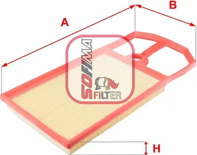 Produktbild von Luftfilter SOFIMA S 3820 A für VW Golf IV Schrägheck (1J1) Filtereinsatz