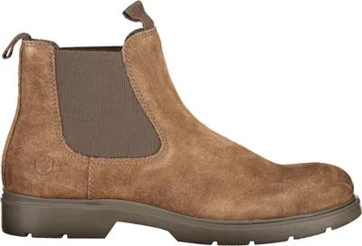 Produktbild von Herrenstiefel: Braune Stiefelette mit Elastikeinsätzen & Details
