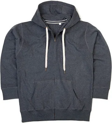 Produktbild von Mantis Damen Superstar Zip Through Hoodie Sweatjacke M84 charcoal grey melange L