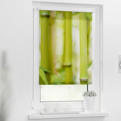 Obrázek produktu pro Roleta na okno Lichtblick bez vrtání Bambus 90x150 cm včetně upínacích držáků