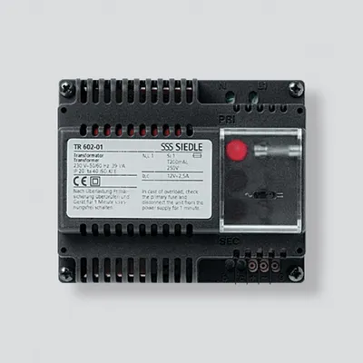 Obrázek produktu pro Siedle TR 602-01, Napájecí zdroj, Černá, Siedle, CE, 0 - 40 °C, 107 mm