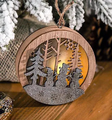 Produktbild von LED Dekoration MAGICHOME, SCHNEEMANN in Kugel, hängend, 8,5x2x8,5 cm, warmweiß