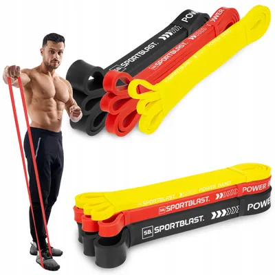 Produktbild von SPORT-BLAST Power Band Widerstandsband Schwarz 12-17kg