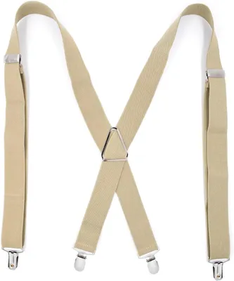 Immagine prodotto di Bretelle da uomo - Accessori per pantaloni - 4 clip - Larghezza: 3,5 cm - Colore: nero