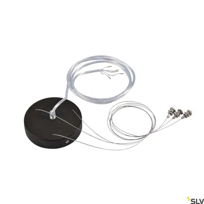 Image de Kit de suspension pour 1-10V MEDO LED, noir, 5 fils