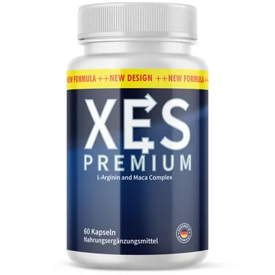 Produktbild von XES Premium Kapseln | für mehr Leidenschaft | mit L-Arginin, L-Citrullin und Maca | 60 Kapseln Inhalt