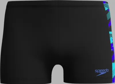 Produktbild von SPEEDO Mens HyperBoom Panel Aquashort Black/Cobalt Pop 7