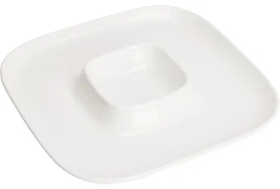 Produktbild von Servierplatte aus Porzellan 26x26 cm