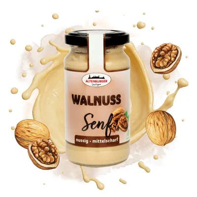 Produktbild von Walnuss Senf, 200 ml