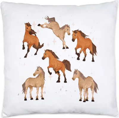 Produktbild von Pferd Kissen Pferde Hengst Stute Hobbie Pferdeflüsterer Pferdeliebhaber Reiten Spirit Reiterin Pony