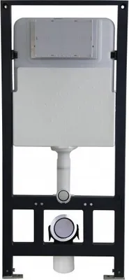 Produktbild von WC-Vorwandelement G3004A inkl. Betätigungsplatte - Modell wählbar, Betätigungsplatte:Modell weiß Glas