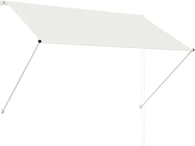 Produktbild von Einziehbare Markise 200×150 cm Creme wasserbeständig UV-beständig für Terrasse Balkon Garten