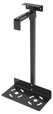 Produktbild von PC-Halter - Wandhalterung - Verstellbare Breite 13,5–23,5 cm - Verstellbare Höhe 5–53 cm - Tragkraft 30 kg - Kaltgewalzter Stahl - Vierkantrohr-Design - Schwarz