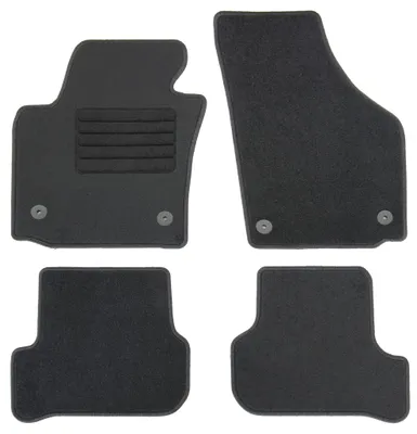 Fußmatten-Set für Seat Leon 1P, 09/2005-10/2012, 4-teilig, Schwarz