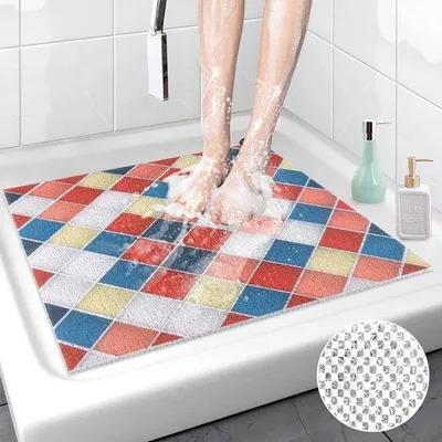 Produktbild von Famanu Duschmatte – langlebig und rutschfest – 60 x 60 cm