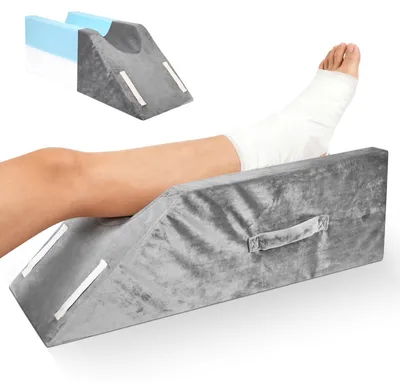 Productafbeelding van Omgoods - Ergonomisch Beenkussen met Geheugenfoam - Verhogend Kussen voor Beenontlasting