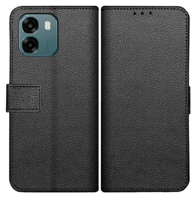 Image de Cazy Coque compatible avec Oppo A6 (4G/5G) / A6s (4G/5G) Coque avec Porte-cartes – Bookcase Classic – Noir