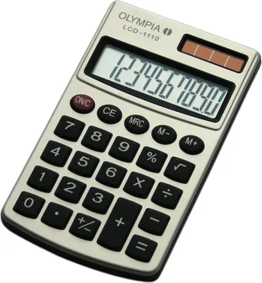 Produktbild von Olympia Taschenrechner LCD-1110 silber