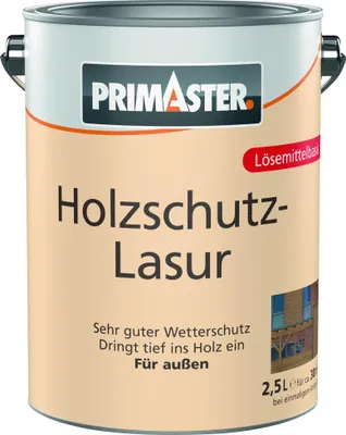 Produktbild von Primaster Holzschutz-Lasur 2,5 L grau