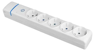 Zdjęcie produktu dla Listwa zasilająca - 5 gniazd - Bez kabla - Z włącznikiem - 16 A - 250 V