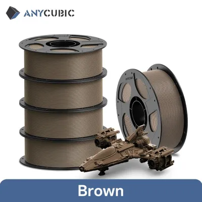 Produktbild von 3D-Drucker-Filament - PETG - 1,75 mm - 5 kg Spule - FDM/FFF kompatibel - Braun