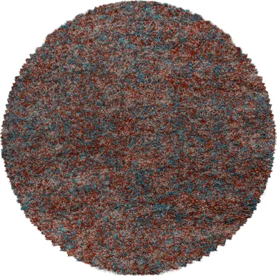Produktbild von Homebyhome Shaggy Teppich Wohnzimmer Hochflor Teppich Einfarbig Meliert Design Flauschig Weich, Grösse: 160 cm Rund