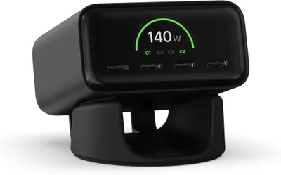 Produktbild von SATECHI ChargeView™ 140W GaN Tischladegerät Live-Leistungsanzeige 4 Port USB-C