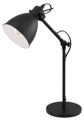 Immagine prodotto di Lampada Da Tavolo Vintage Priddy Acciaio Nero 1 Luce E27