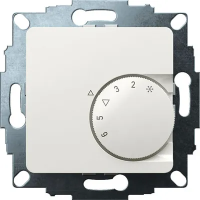 Produktbild von Eberle UP-Raumregler UTE 1001 RAL9010 glanz 50x50 mm Temperatur 5-30 C AC 230V