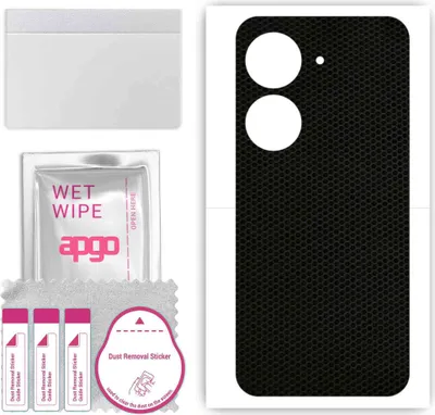 Produktbild von apgo Rückseite Schutzfolie, Skin, kompatibel mit Asus ZenFone 9, Hinten Displayschutzfolie aus Vinylfolie, kratzfest, einfache Montage - Matrix
