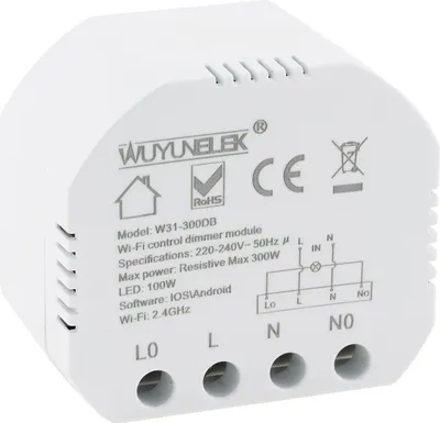 Produktbild von MILOS WiFi Unterputz Schalter+Dimmer Android iOS Alexa/Google tauglich