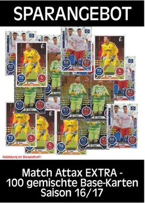 Produktbild von Match Attax EXTRA - 100 gemischte Base-Karten - Saison 16/17