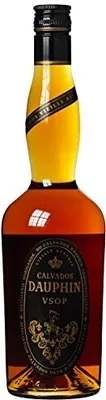 A bottle of Dauphin Calvados VSOP.