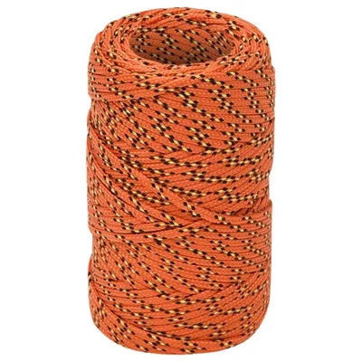 Image de vidaXL Corde de bateau orange 2 mm 50 m polypropylène