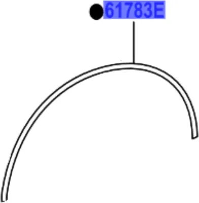 Immagine prodotto di TOYOTA Hilux Listello passaruota posteriore 61783-0K120-B0 OE