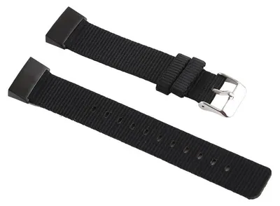 Produktbild von By Qubix passend für Fitbit Charge 3 & 4 Nylonarmband - Schwarz