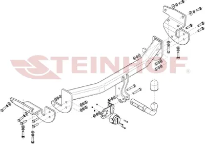 Produktbild von Z546976 Anhängerkupplung passend für LEXUS RX450hL 2017- starr