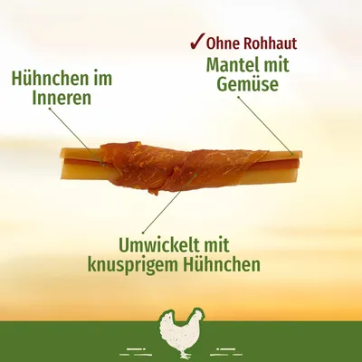 Produktbild von SmartBones Hundesnack Chicken Wrapped Sticks Medium, ohne Rohhaut, 5 Stück