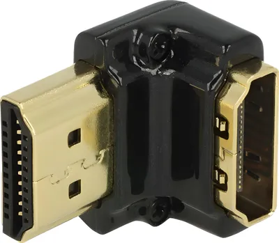 Image de DELOCK Adaptateur HDMI A -> A Bu/St 90° en bas 4K Boîtier métallique