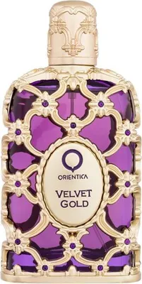 Produktbild von Orientica Velvet Gold, 80 ml, Flüssiges Parfüm, Bergamotte, Karamell, Rosa Pfeffer, Violett, Patschuli, Rose, Patchouli,Rose, Powdery, Animalic, Moschus, Vanille